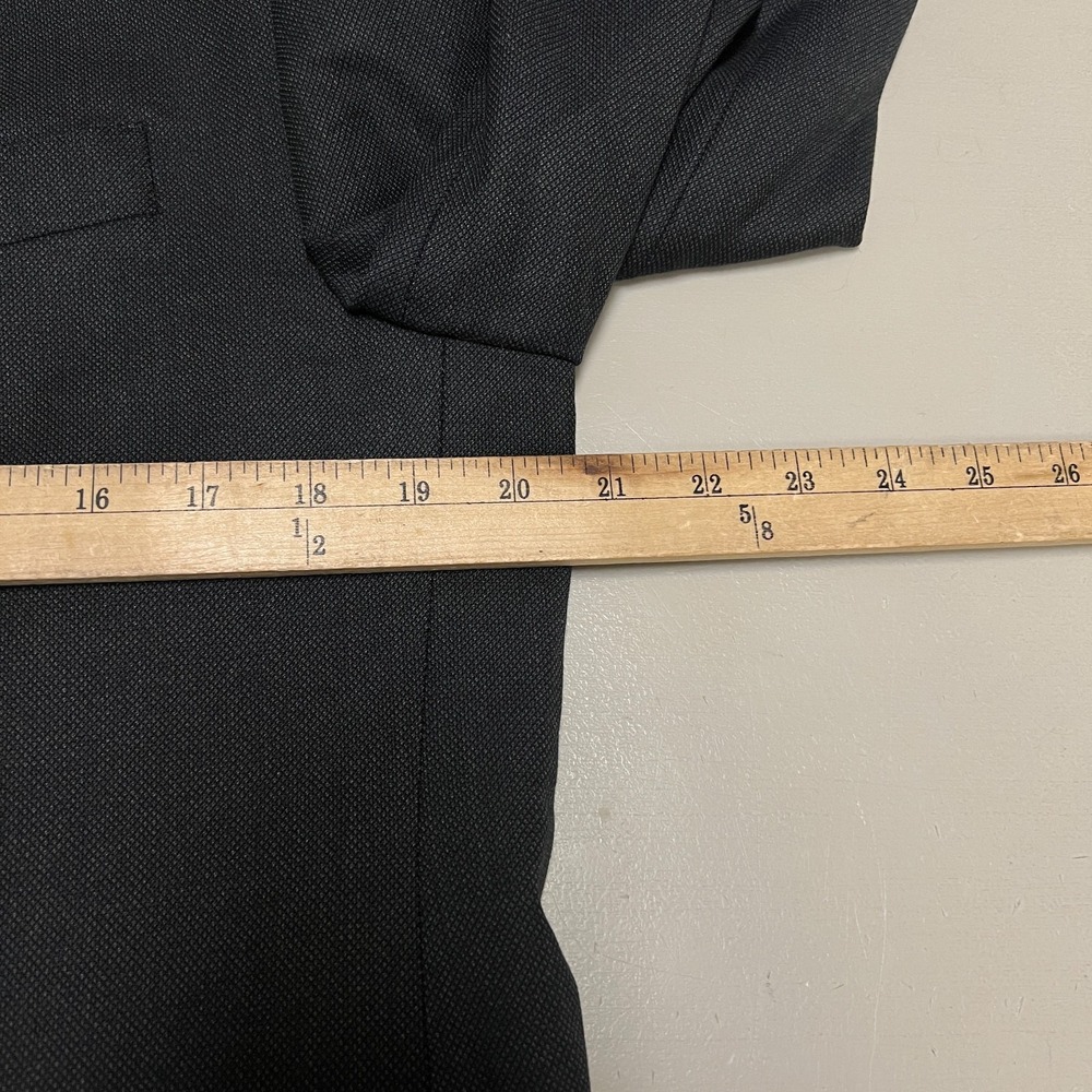 Charles Tyrwhitt Gray Suit Jacket Mens 42R Blazer Wool Sport Coat Red Lining - Picture 9 of 12